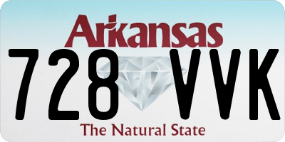 AR license plate 728VVK
