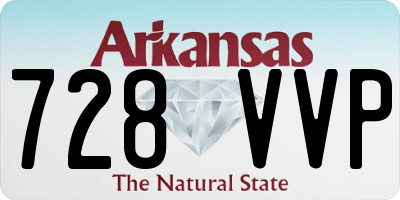 AR license plate 728VVP