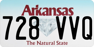 AR license plate 728VVQ