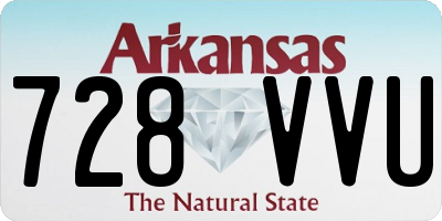 AR license plate 728VVU