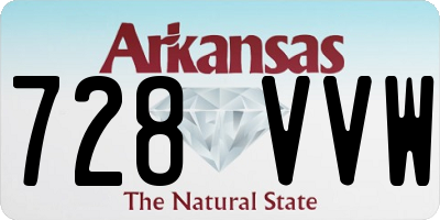 AR license plate 728VVW