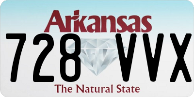 AR license plate 728VVX