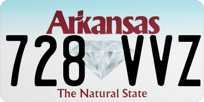 AR license plate 728VVZ