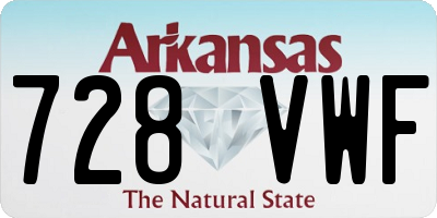 AR license plate 728VWF
