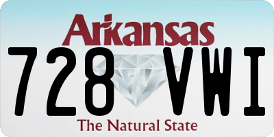 AR license plate 728VWI