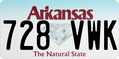 AR license plate 728VWK
