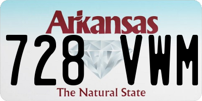 AR license plate 728VWM