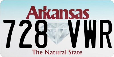 AR license plate 728VWR