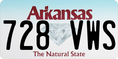 AR license plate 728VWS