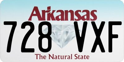 AR license plate 728VXF