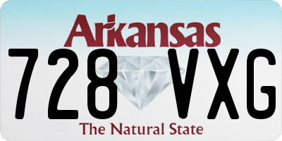 AR license plate 728VXG