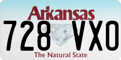 AR license plate 728VXO