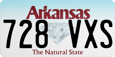 AR license plate 728VXS