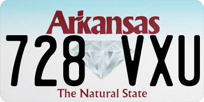 AR license plate 728VXU