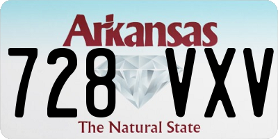 AR license plate 728VXV