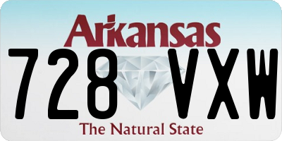 AR license plate 728VXW