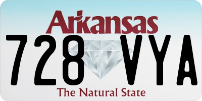 AR license plate 728VYA