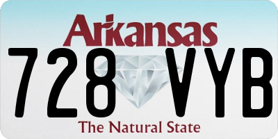 AR license plate 728VYB
