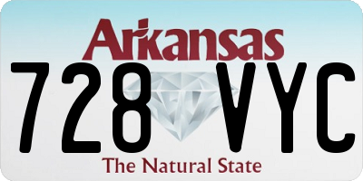 AR license plate 728VYC