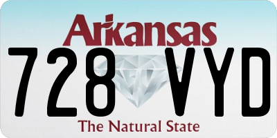 AR license plate 728VYD
