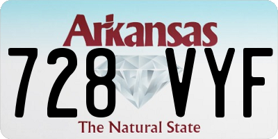 AR license plate 728VYF