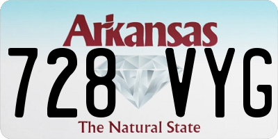 AR license plate 728VYG