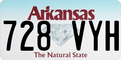 AR license plate 728VYH