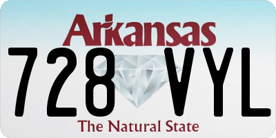 AR license plate 728VYL