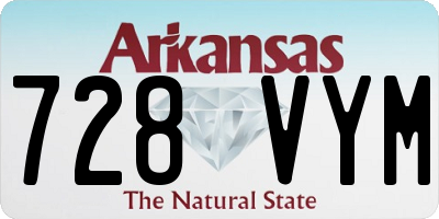 AR license plate 728VYM