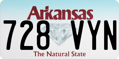 AR license plate 728VYN