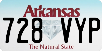 AR license plate 728VYP