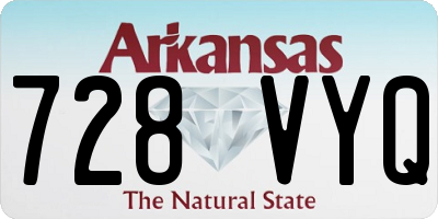 AR license plate 728VYQ