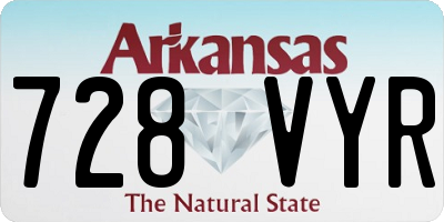 AR license plate 728VYR