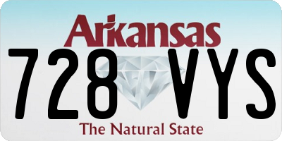 AR license plate 728VYS