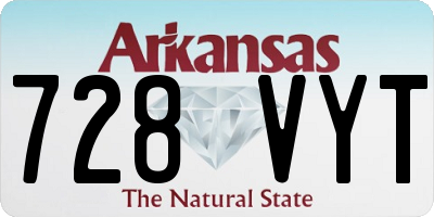 AR license plate 728VYT