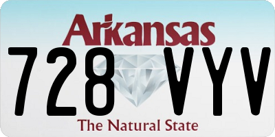 AR license plate 728VYV