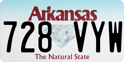 AR license plate 728VYW