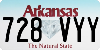 AR license plate 728VYY