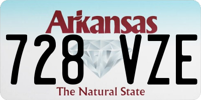 AR license plate 728VZE