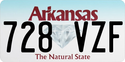 AR license plate 728VZF