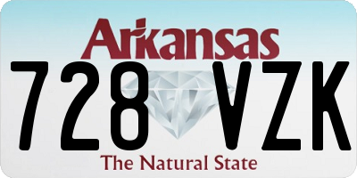 AR license plate 728VZK