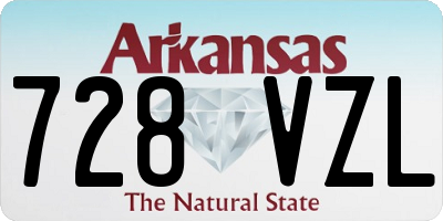 AR license plate 728VZL