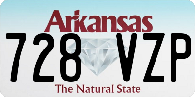 AR license plate 728VZP