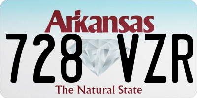 AR license plate 728VZR