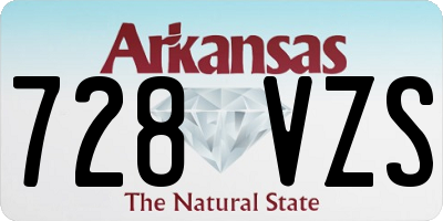 AR license plate 728VZS