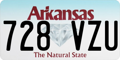 AR license plate 728VZU