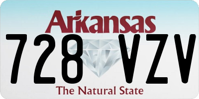 AR license plate 728VZV