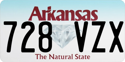 AR license plate 728VZX