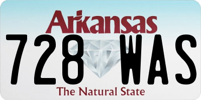AR license plate 728WAS