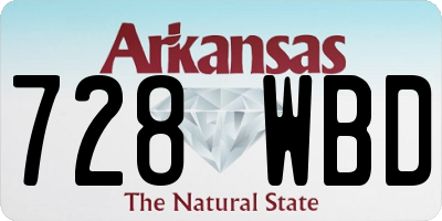 AR license plate 728WBD